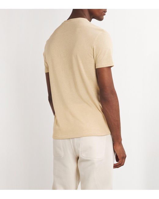 Tom Ford Natural Cotton-Blend T-Shirt for men