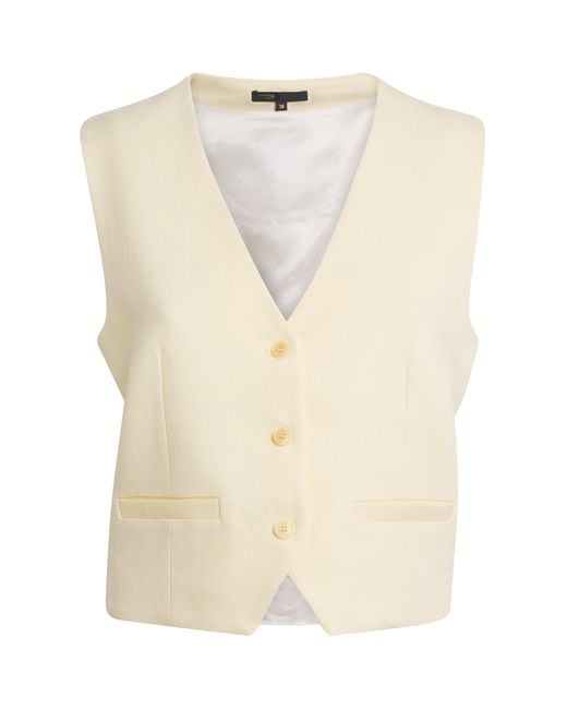 Maje Natural Tailored Waistcoat