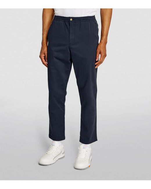 Polo Ralph Lauren Blue Stretch-Cotton Prepster Trousers for men