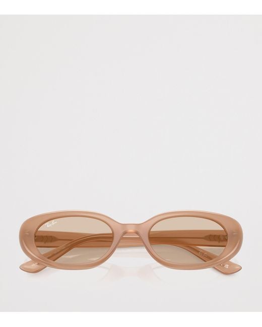 Ray-Ban Pink Injected Oval Sunglasses