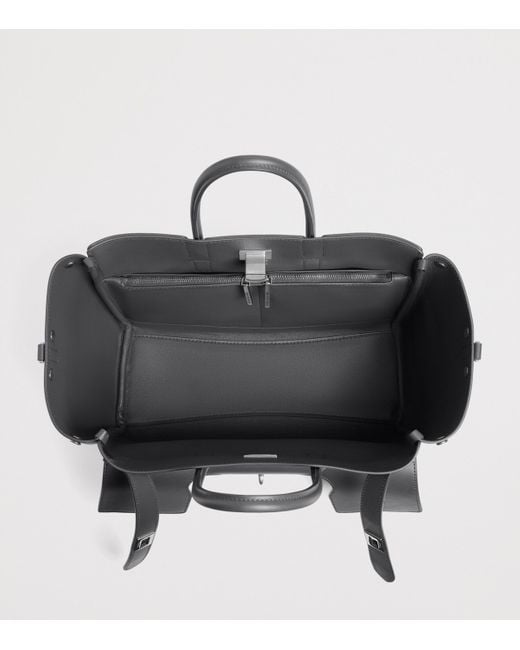 Balenciaga Black Small Leather Bel Air Carry All Tote Bag