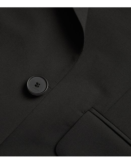 Sandro Black Virgin Wool Blazer for men