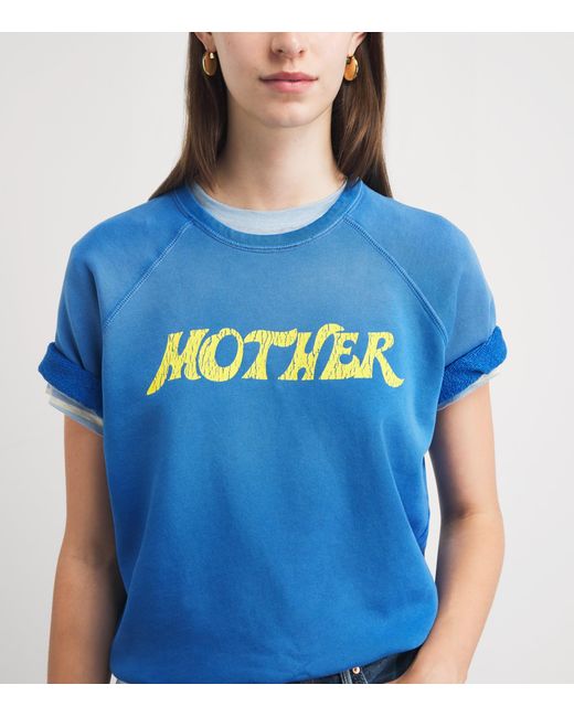 Mother Blue Cotton The Concert T-Shirt