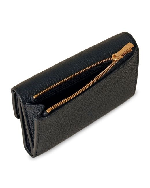 Mulberry Black Leather Folded Darley Wallet