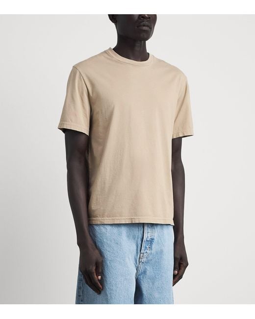 FRAME Natural Cotton T-Shirt for men