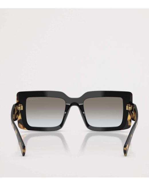 Prada Black Pr D01S Rectangle Sunglasses