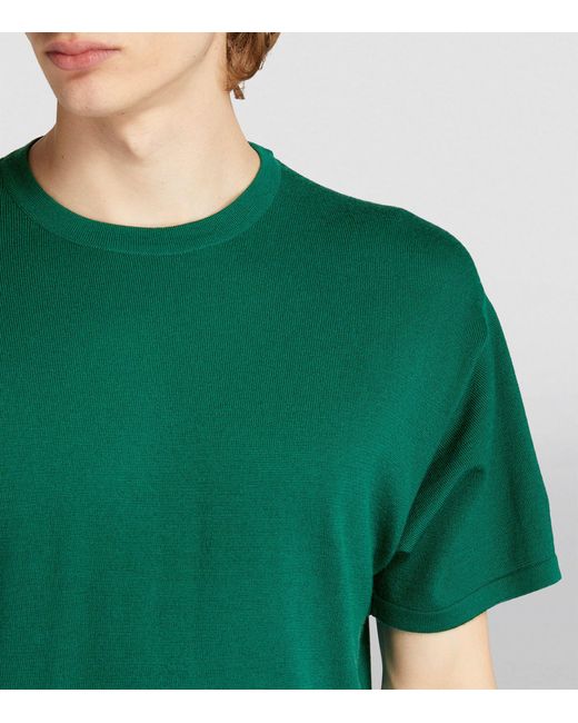 Begg x Co Green Cashmere T-shirt for men