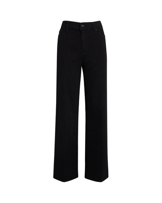 FRAME Black Le Slim Palazzo Wide-Leg Jeans