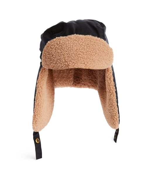 Barbour Cotton Waxed Trapper Hat in White for Men Lyst