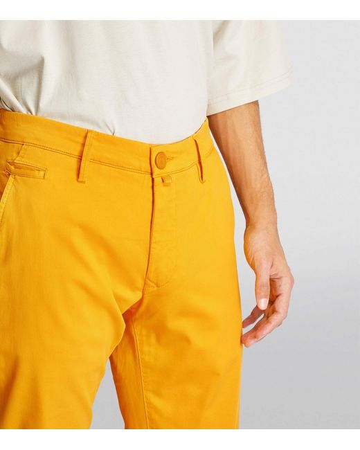 Jacob Cohen Yellow Cotton-blend Trousers for men