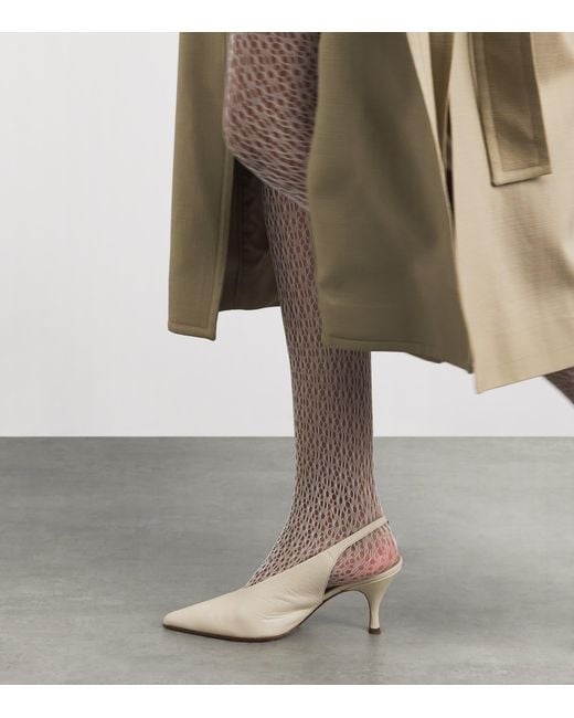 Wolford White Daisy Net Tights