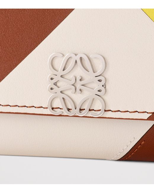 Loewe Orange Small Leather Anagram Wallet