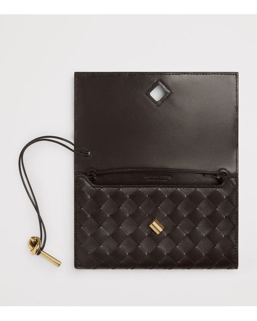 Bottega Veneta Black Leather Andiamo Shoulder Bag