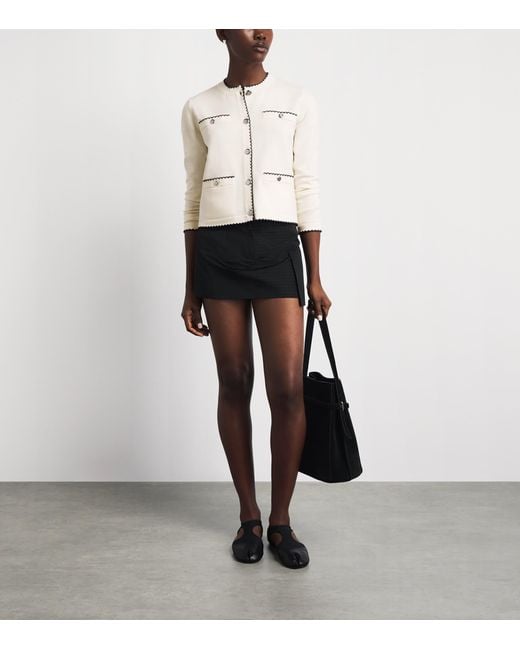 Tory Burch Natural Wool-Blend Kendra Cardigan