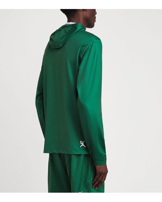 Pulco Studios Green Hooded Playing Top for men