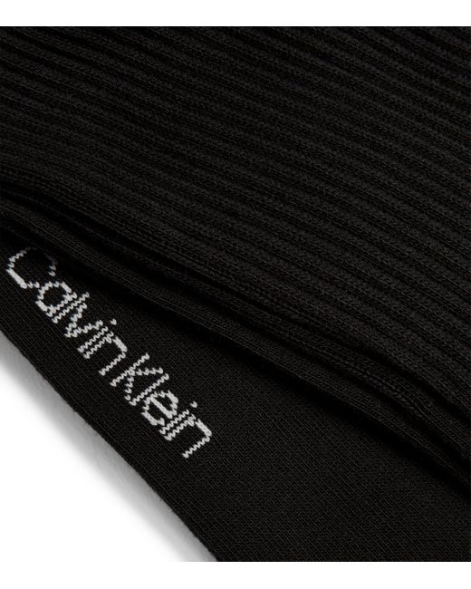Calvin Klein Black Crew Stripe Socks for men