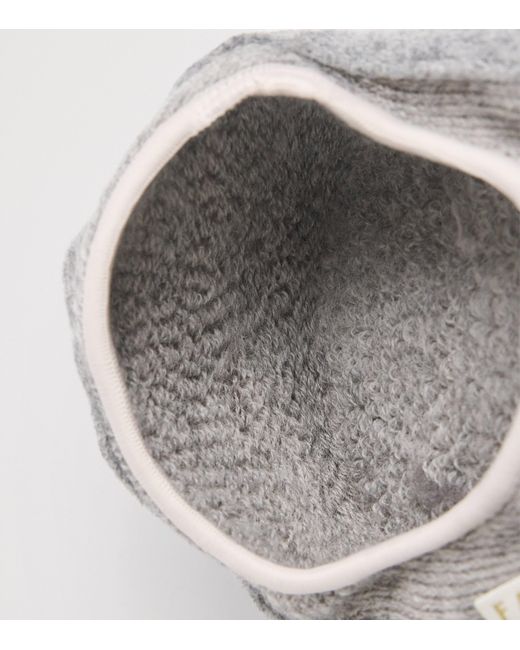 Falke Gray Wool-Blend Cosyshoe Slipper Socks