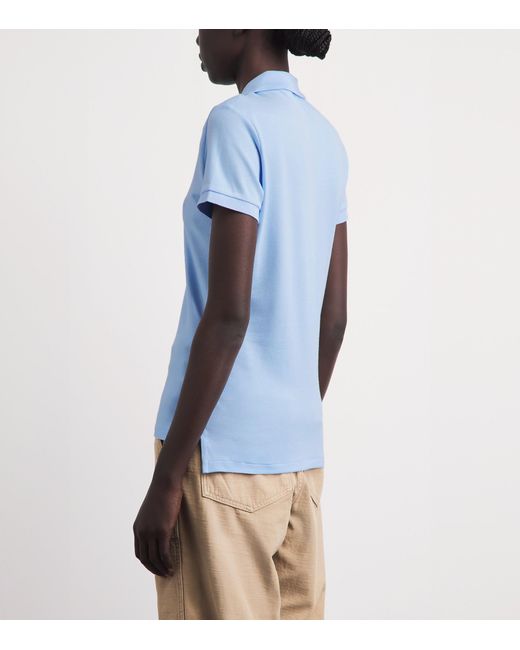 Polo Ralph Lauren Blue Cotton Slim Polo Shirt