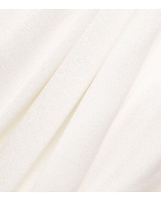Roksanda White Silk One-Shoulder Hiba Midi Dress