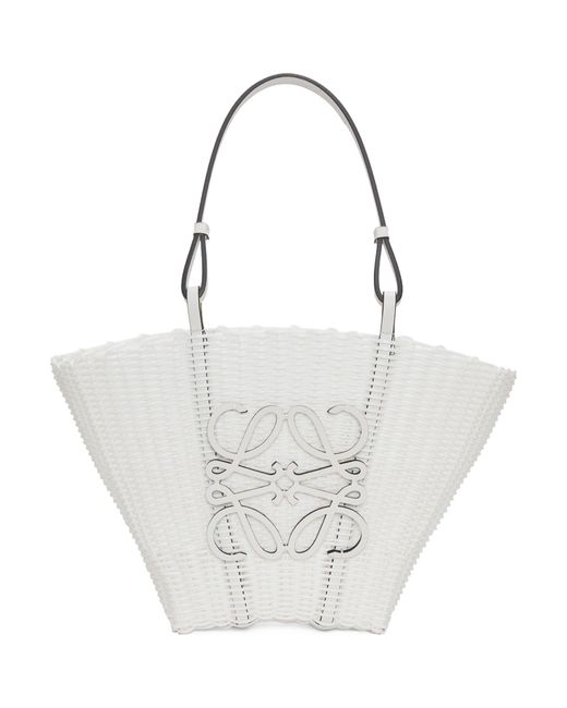 Loewe White X Paula's Ibiza Small Mermaid Basket Bag
