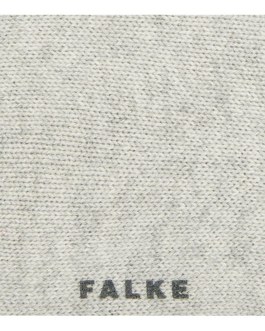 Falke Gray Cashmere Socks