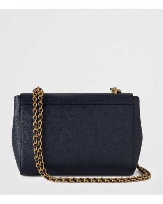 Mulberry Blue Leather Lily Shoulder Bag
