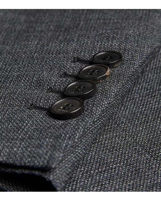 Sandro Black Wool Suit Jacket for men