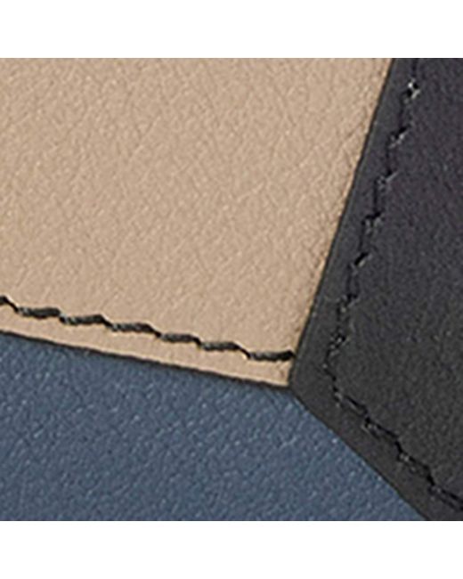 Loewe Black Leather Puzzle Edge Wallet for men