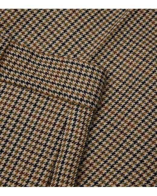 BITE STUDIOS Natural Wool Houndstooth Credo Trousers