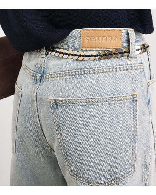 Sandro Gray Barrel Jeans