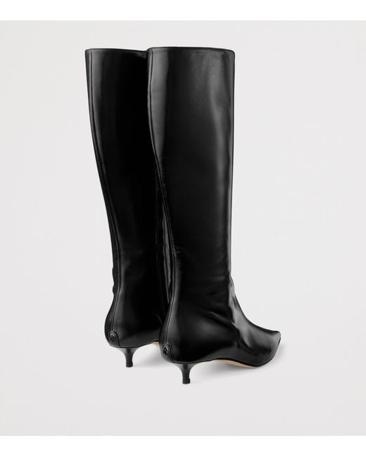 Jimmy Choo Black Amis 35 Leather Knee-High Boots