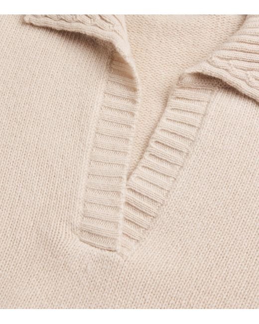 Weekend by Maxmara Natural Virgin Wool Open-Collar Sweater