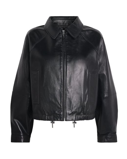Sandro Black Leather Jacket