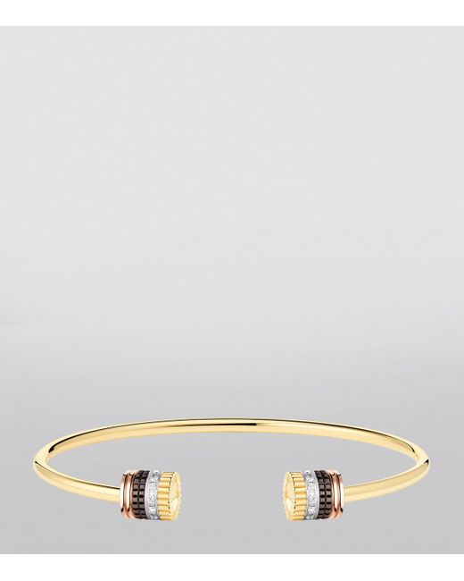 Boucheron Metallic Mixed And Diamond Quatre Bracelet