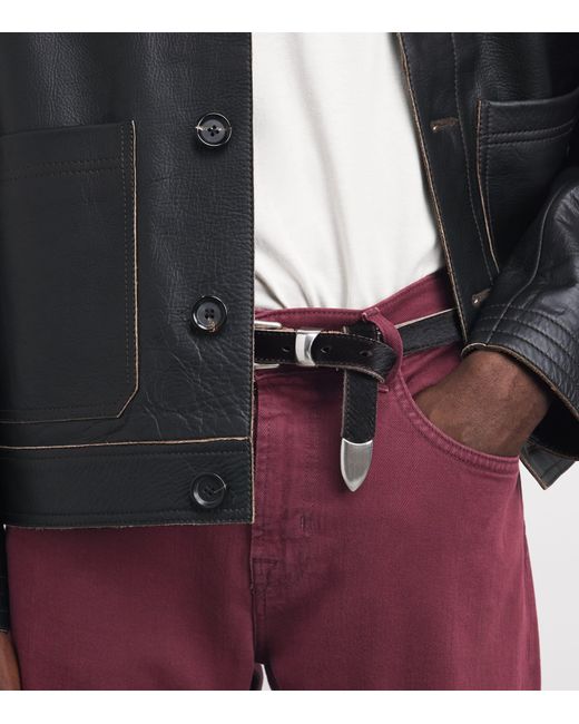 7 For All Mankind Red The Straight Jeans for men