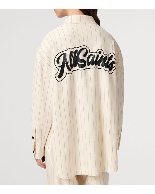 AllSaints Natural Stripe Olga Shirt