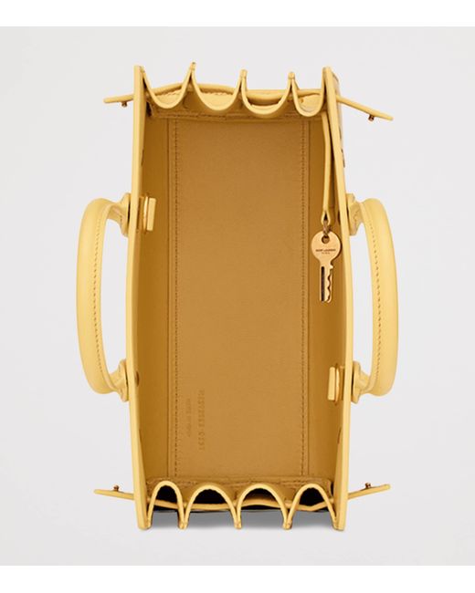 Saint Laurent Yellow Nano Sac De Jour Tote Bag