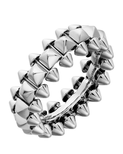 Cartier Metallic Medium Rhodium-Finished Clash De Ring