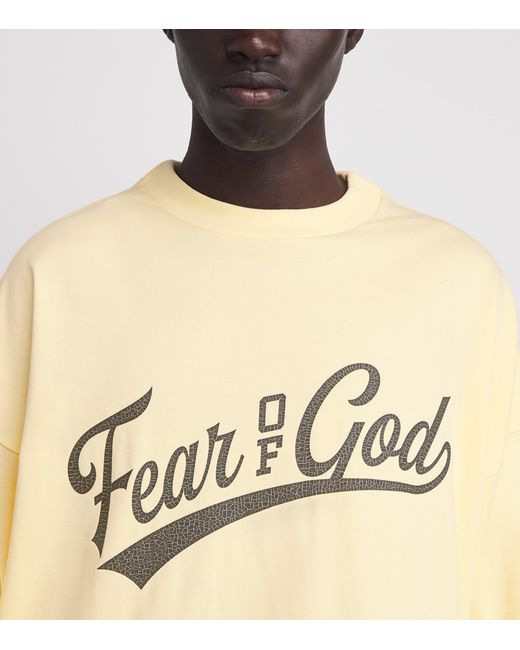 Fear Of God Natural Cotton Merch Long-Sleeve T-Shirt for men