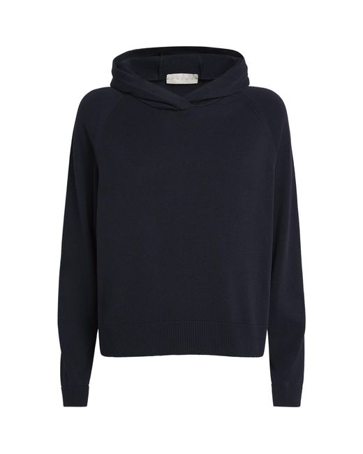 Falke Blue Cotton Hoodie