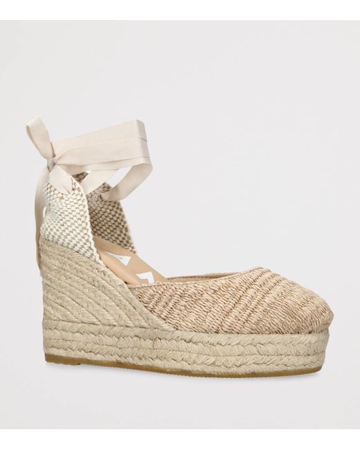 Manebí Natural La Havana Wedge Espadrilles 100