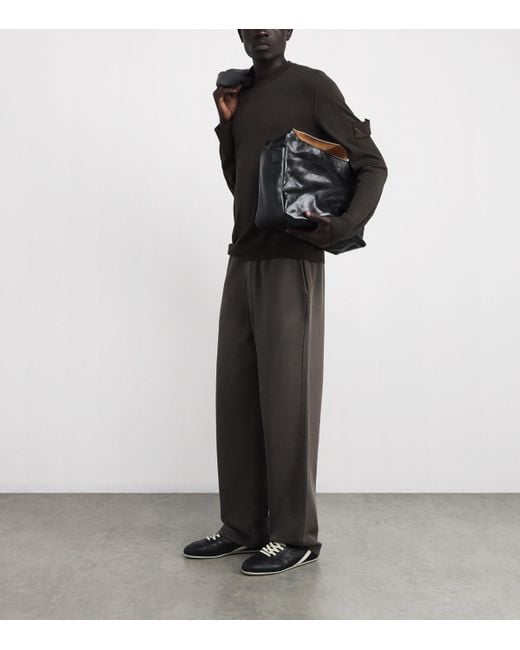 Stone Island Black Wool Ghost Sweater for men
