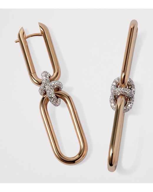 Annoushka Metallic And Diamond Knuckle Dust Double Hoop Earrings
