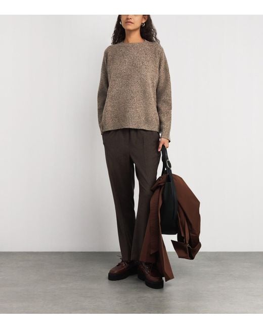Weekend by Maxmara Brown Virgin Wool Sweater