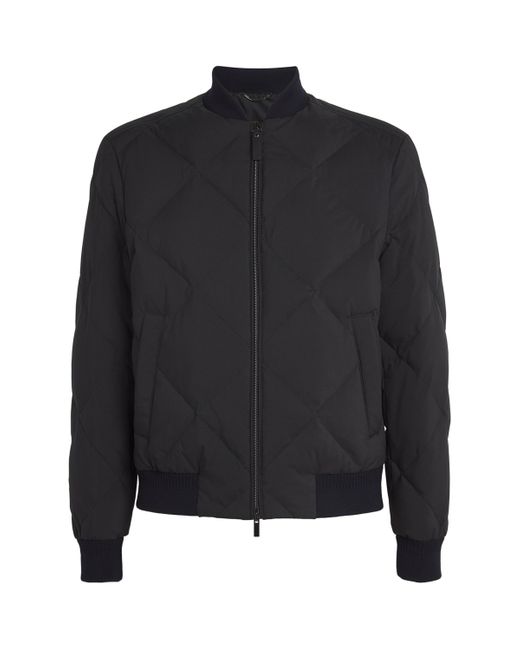 Canali Black Diamond-Quilted Puffer Jacket for men