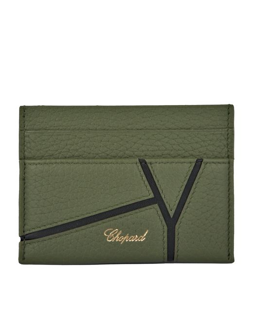 Chopard Green Small Leather Diamond Card Holder