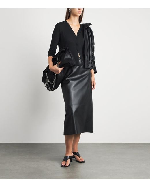 Vince Black Cashmere-Silk Cardigan