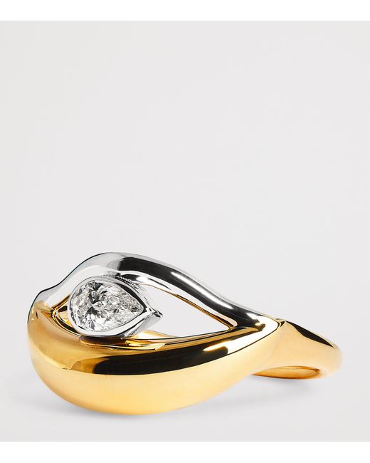 L'Atelier Nawbar Metallic Mixed And Diamond Salvatore Lot N*93 Ring