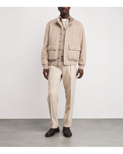 Canali Natural Cotton Half-Zip Sweater for men