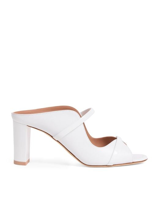 Malone Souliers White Leather Norah Heeled Sandals 70